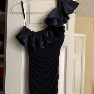 Vintage One-Shoulder Bodycon Dress